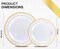 175 Piece Gold Dinnerware Set - 50 Gold Rim Plastic Plates - 25 Gold Plastic Silverware - 25 Gold Plastic Cups - 25 Gold Paper Napkins, 25 Guest Disposable Gold Dinnerware Set